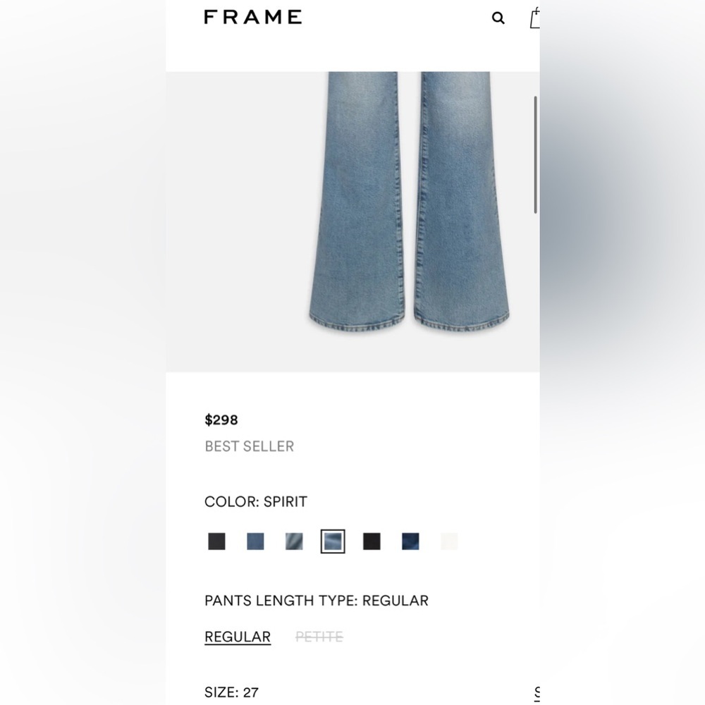 Frame Denim- The Rodeo- Sz 27- NWT - Picture 4 of 16